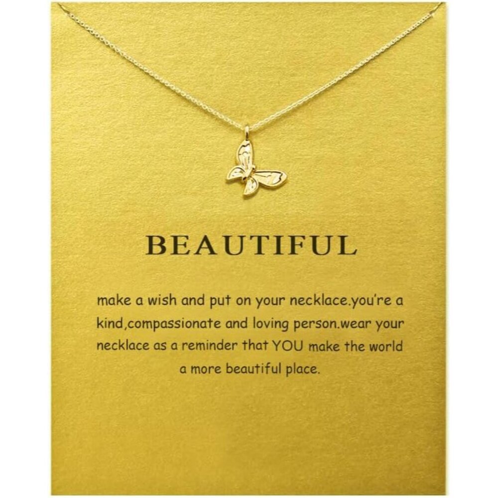 Meaningful Good Luck Elephant Necklace With Heartfelt Message Card - Unique Gift